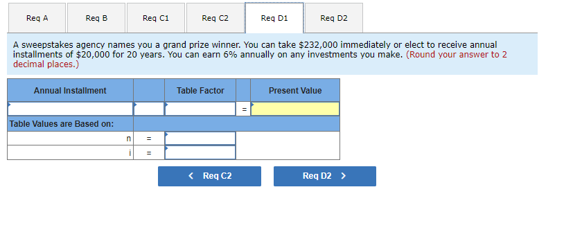 the case as either (a) a present or a future value and