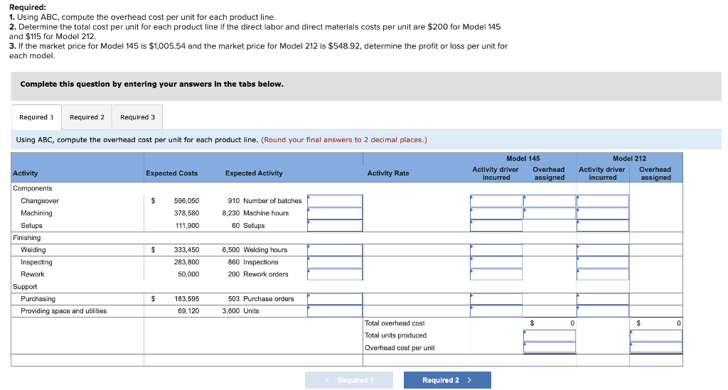two different models of air conditioners. The company produces the mechanical systems