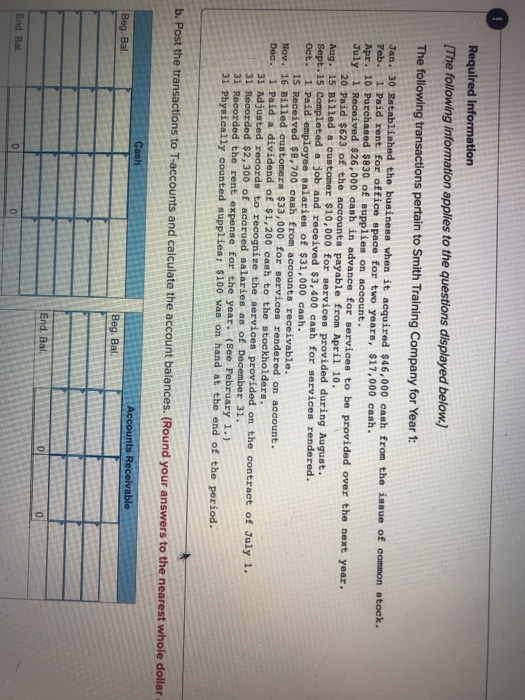  Can you please help me with this !! Required information (The