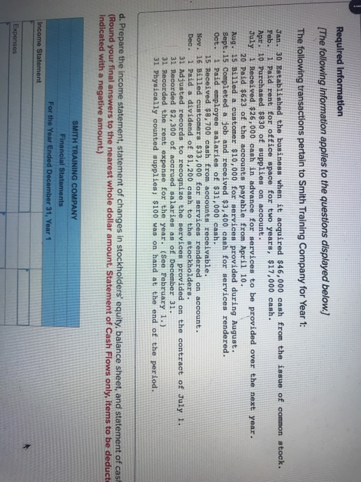 1 Paid rent for office space for two years, $17,000 cash. Apr.