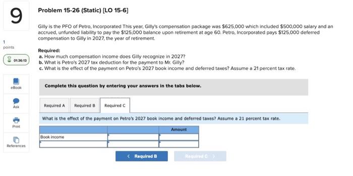 and an accrued, unfunded liability to pay the $125,000 balance upon retirement