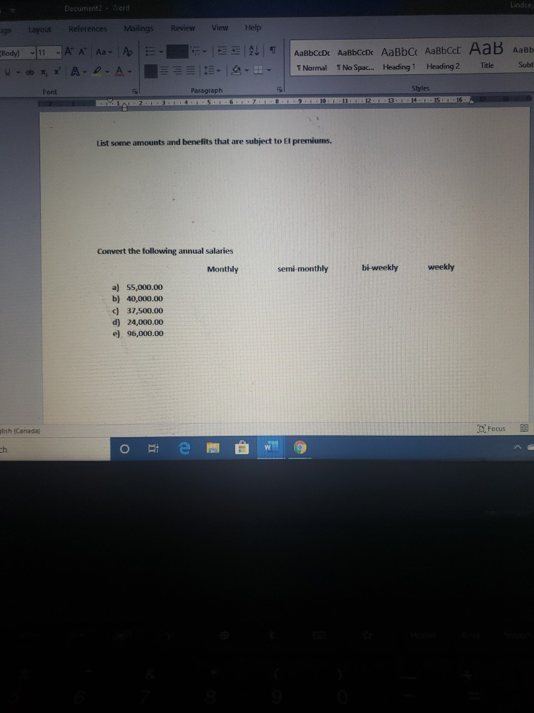  please help 2 separate questions Document2 - Word Linda Layout References