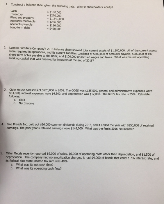  Please show all working and answer all the questions if possible