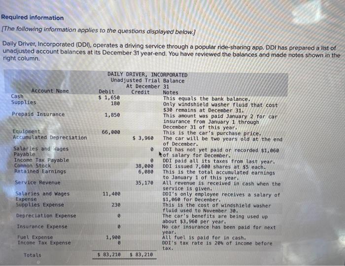 question 1 chapter 4 Required information [The following information applies to the