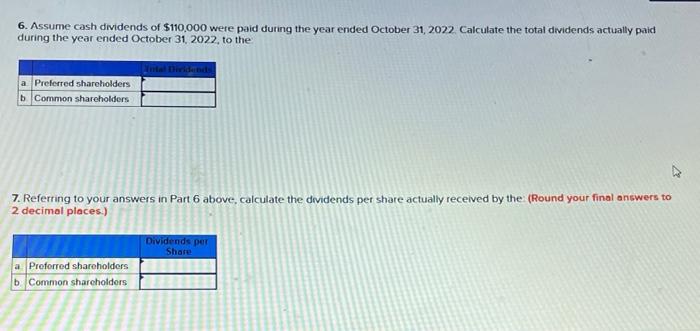 questions. Other information: - All of the shares were issued during the