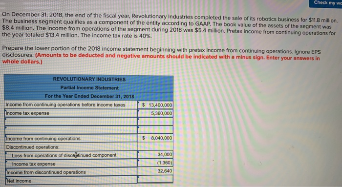 the California Microtech Corporation qualifies as a component of the entity according