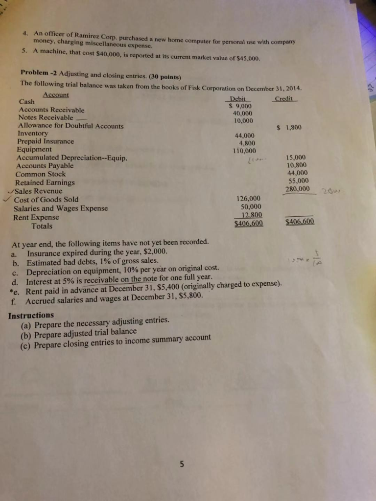 and understandability. Caswered above Problem 1-Accounting concepts--identification. (10 points) Presented below are