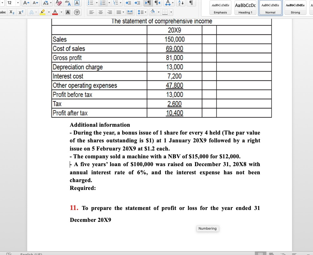 Heading 1 abe X2 XP PE Emphasis Normal Strong The following statement