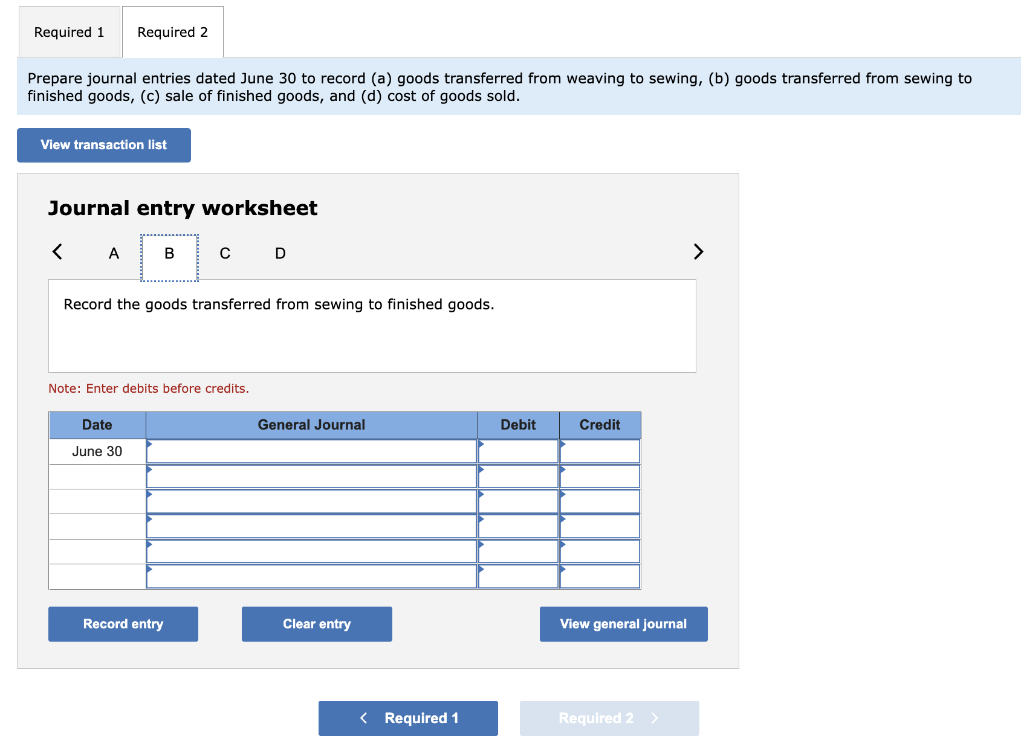 department. The following information is available regarding its June inventories: Raw materials