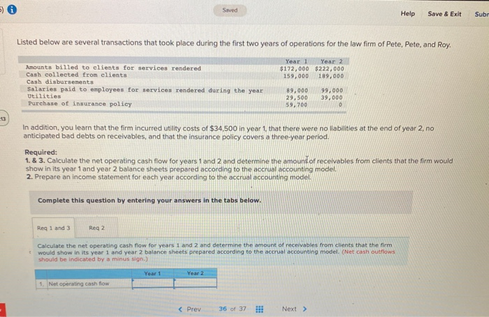  Saved Help Save & Exit Subr Listed below are several transactions