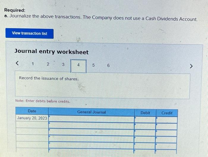first month of operations, the following selected transactions occurred: Jan. 1 1,