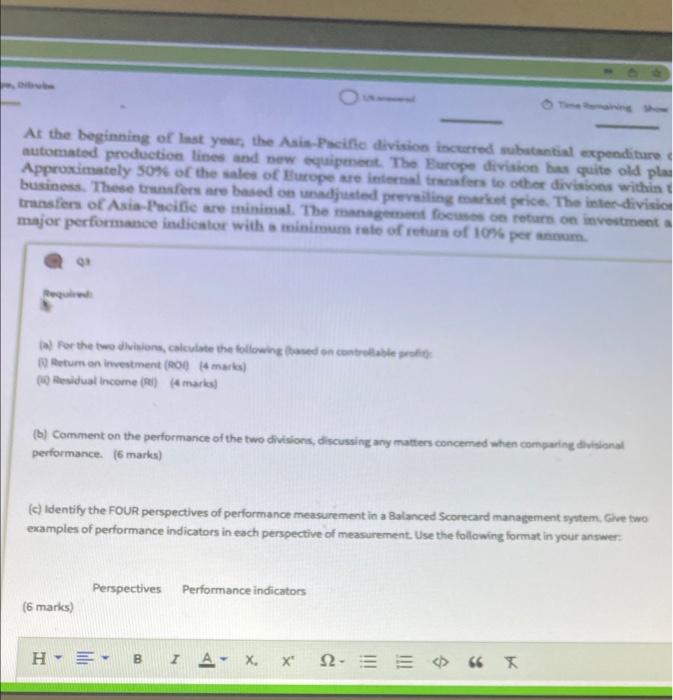 Lad is a large business organized and managed with a divisional structure.