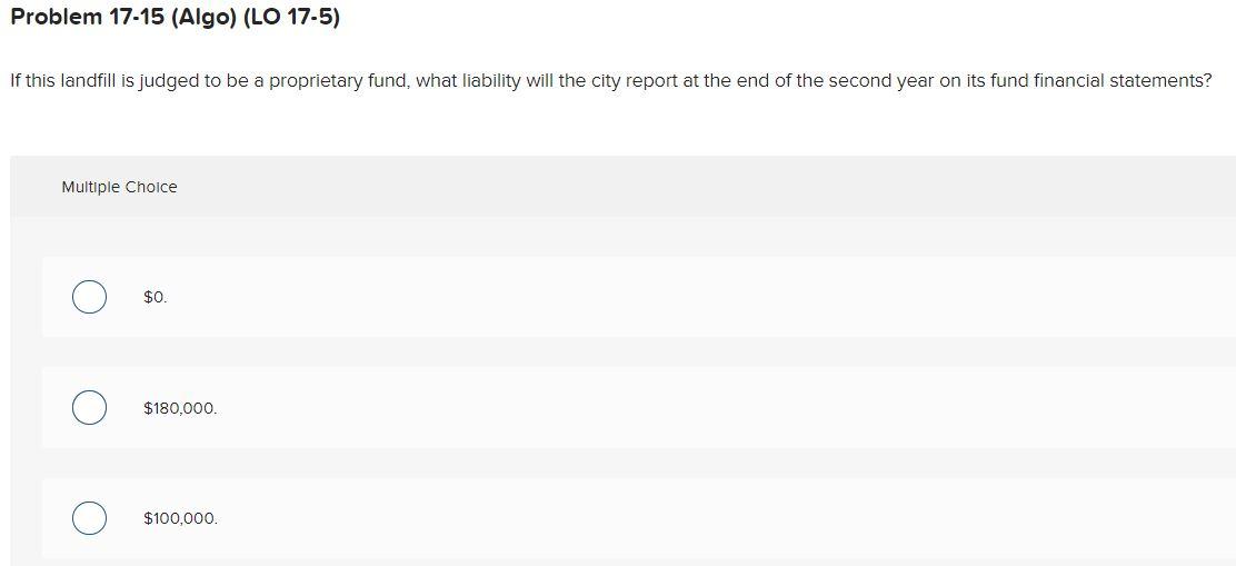 opens a solid waste landfill that it expects to fill to capacity