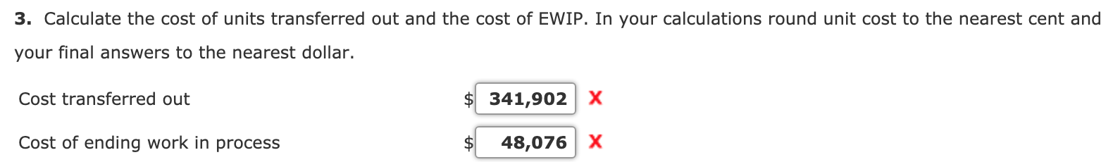 had the following production and cost information for its fabrication department during