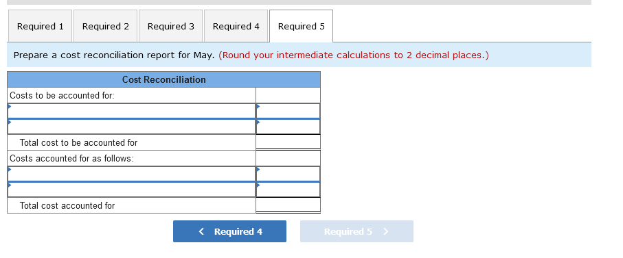 first department, Cooking, is given below for May: Required: 1. Compute the