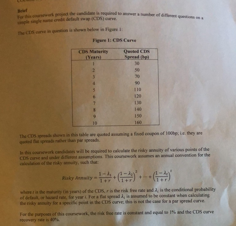  Brief For this coursework project the candidate is required to answer