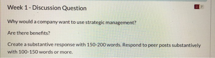  Week 1 - Discussion Question 3 7 Why would a company