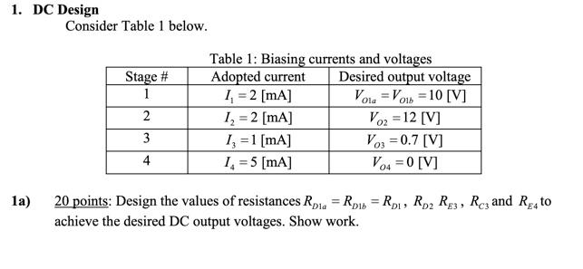 Objective of this design project. The objectives of this design project are: