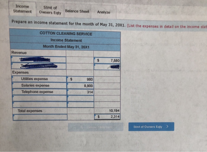 equity, and a balance sheet. LO 2-4, 2-5 The following equation shows