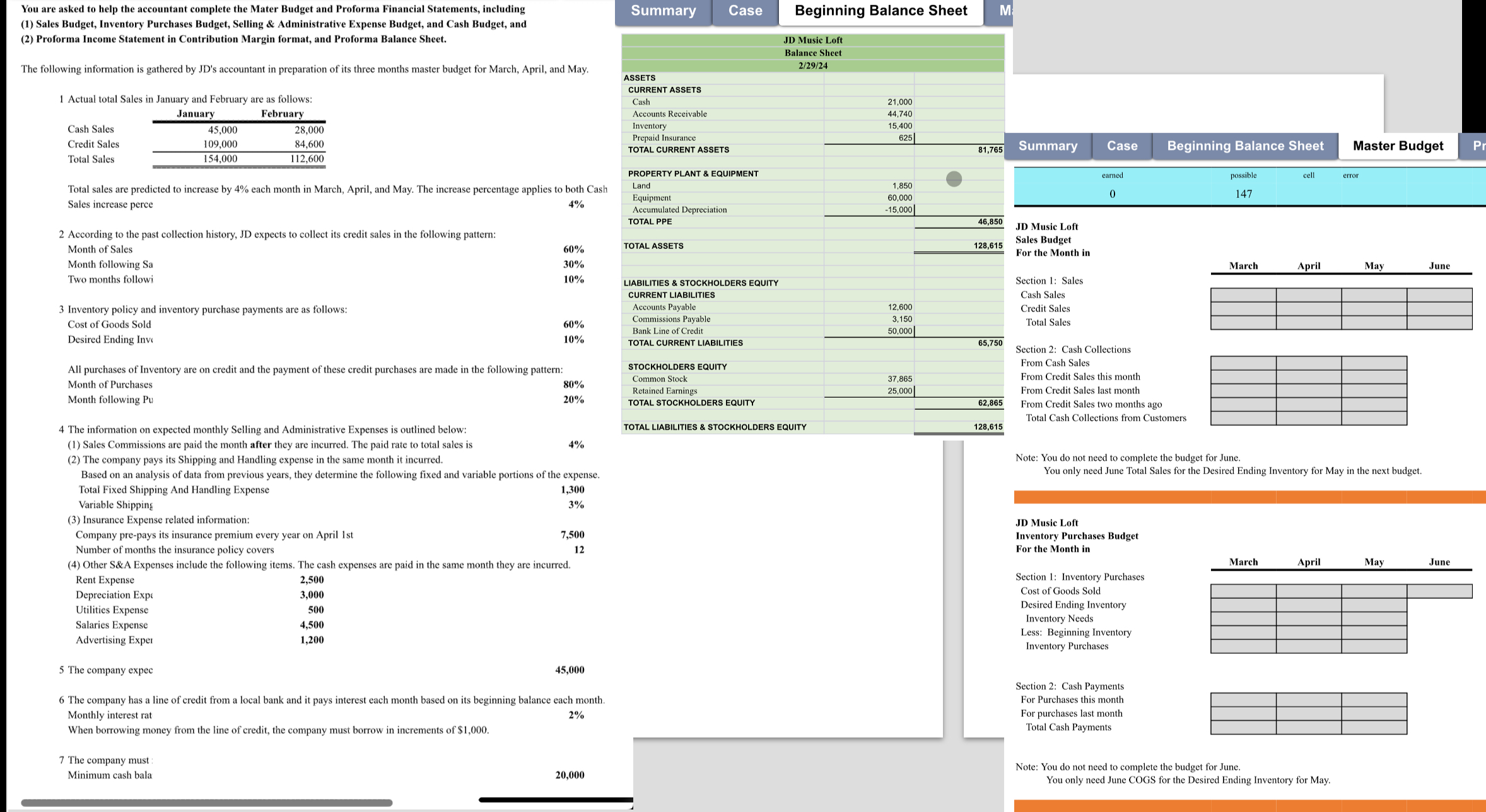  Section 2: Cash Payments For Purchases this month For purchases last