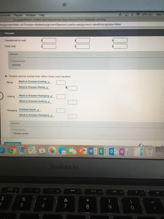 Montgomery Montgomery Corporation produces boxes of cookies that go through three departments
