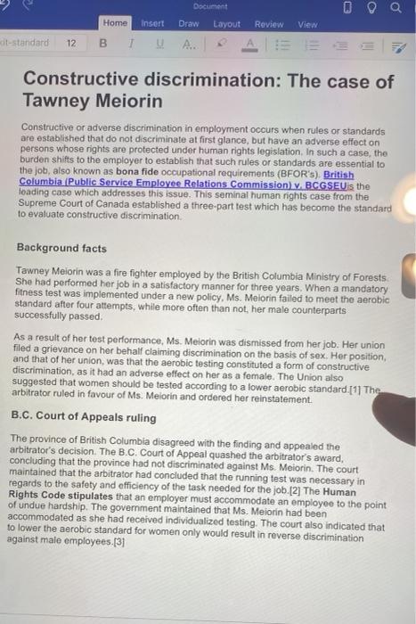  Document Home Insert Draw Layout Review View cit-standard 12 B 1