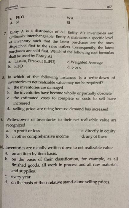 following con 3. These deal with the computation of cost of sales