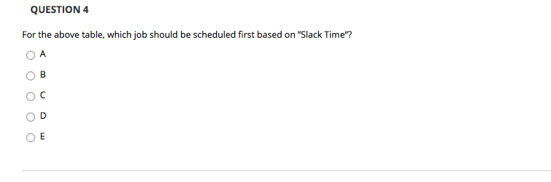 D-B-C-A A-B-C-D QUESTION 2 Processing Time (in Hours) Opl Op2 Op3 Order