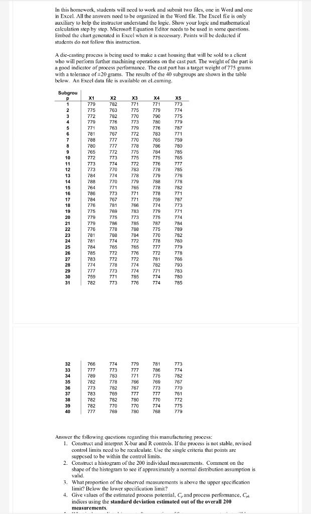  In this homework, students will need to work and submit two