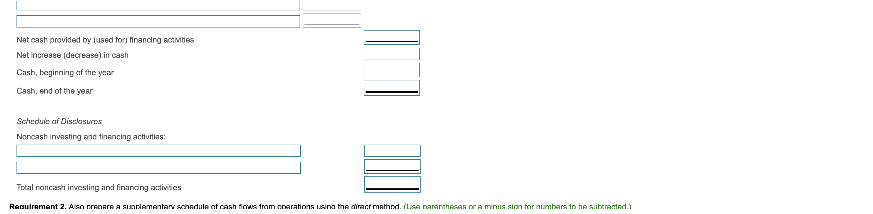 (Click the icon to view the comparative balance sheets.) (Click the icon