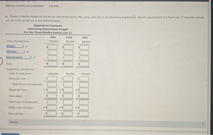 supervisor of the Machining Department for Hagerstown Company agreed to the following