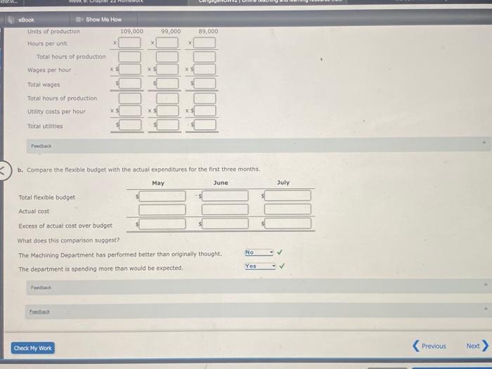 monthly static budget for the upcoming year: Hagerstown Company Machining Department Monthly