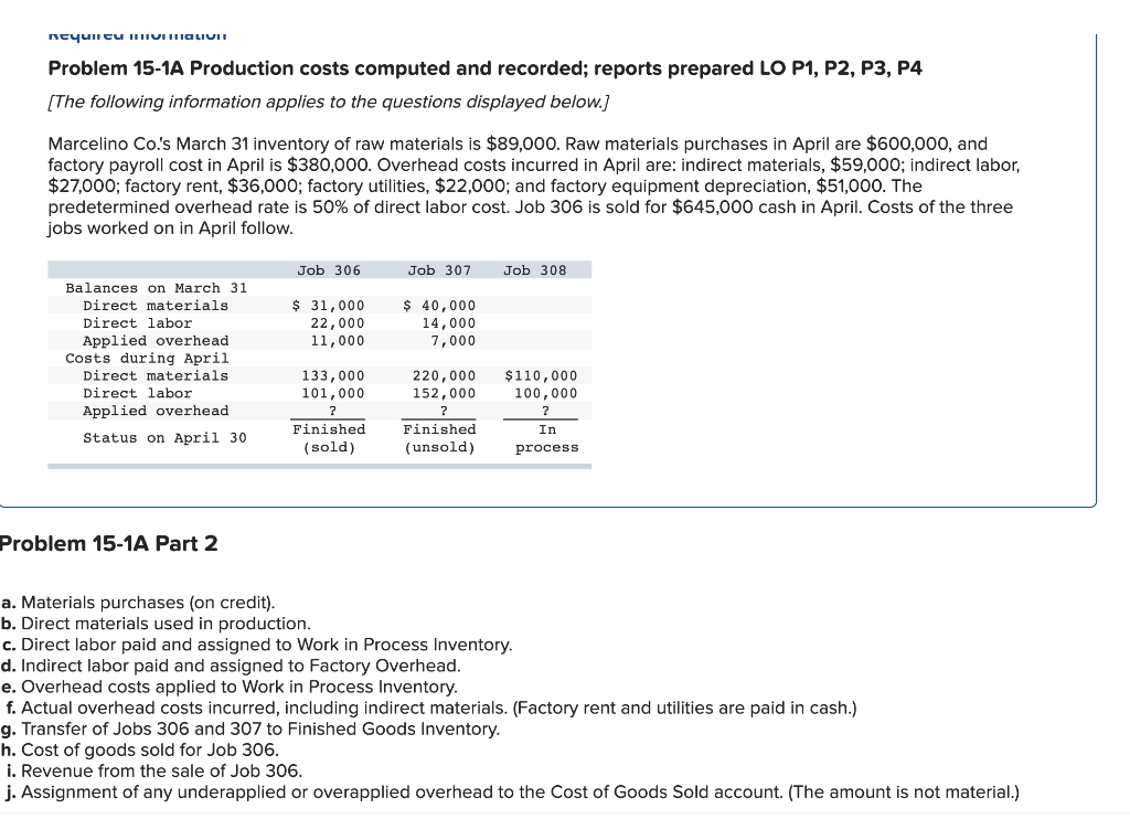 LO P1, P2, P3, P4 (The following information applies to the questions