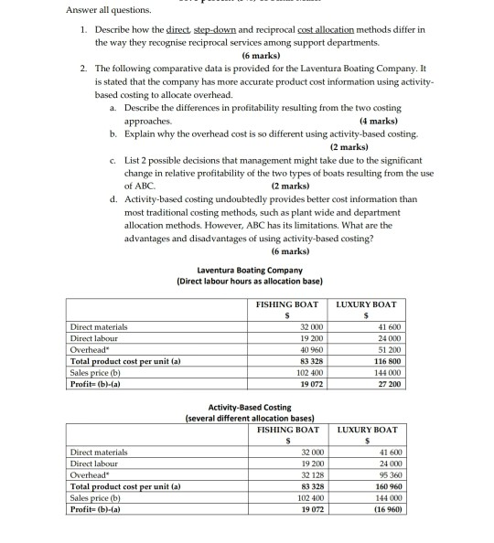  Answer all questions. 1. Describe how the direct step-down and reciprocal