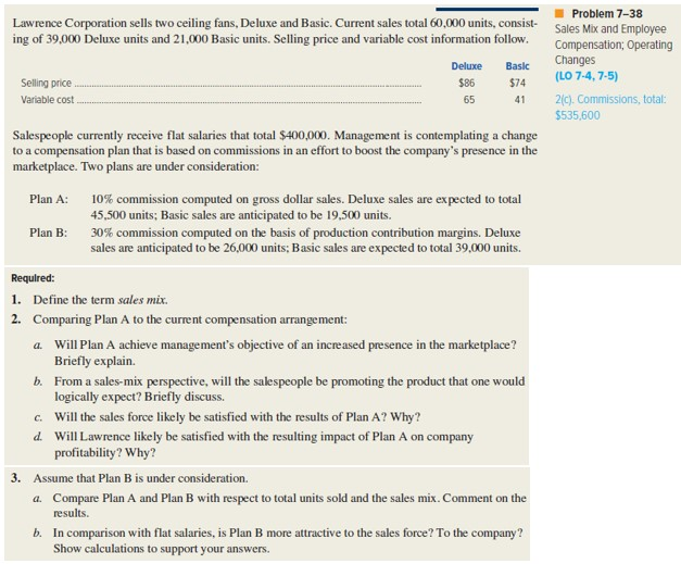 I need help with this assignment Problem 7-38 with calculations from Managerial