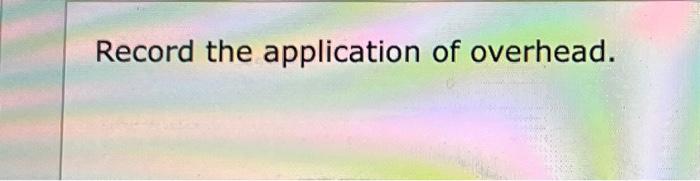 Record the cost of goods sold. Note: Enter debits before credits. Exercise