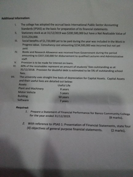 the same as the income statement Graded Assessment 2: Problem Set 81
