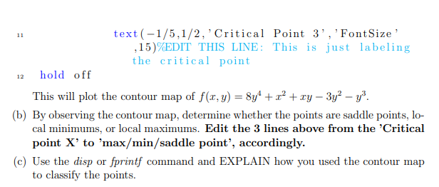 the contour map I got: (a) Copy the following into your script: