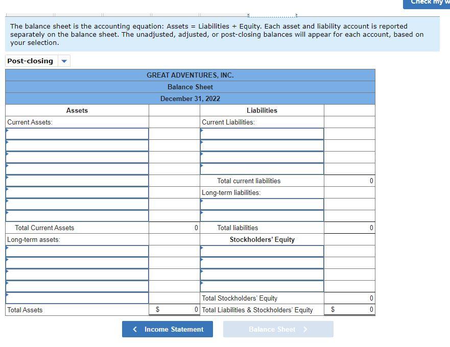 the income statement, advertising expense is not correct and is marked red,