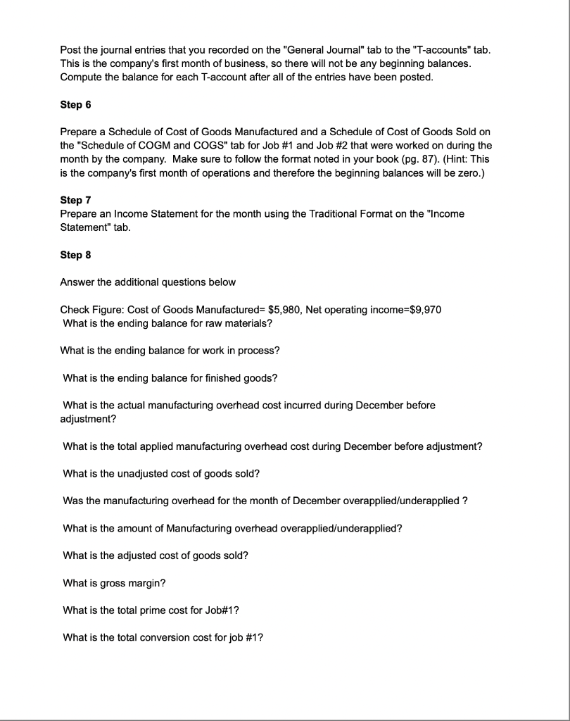 This is the first month of operations. The company designs and manufactures