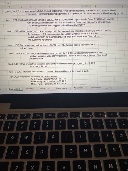 entries in the General Journal and post in the General Ledger. Prepare