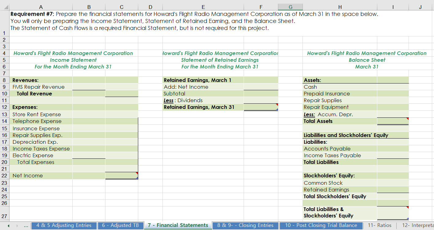 stock. Paid the premium on a 1-year insurance policy, $2,400. Paid the