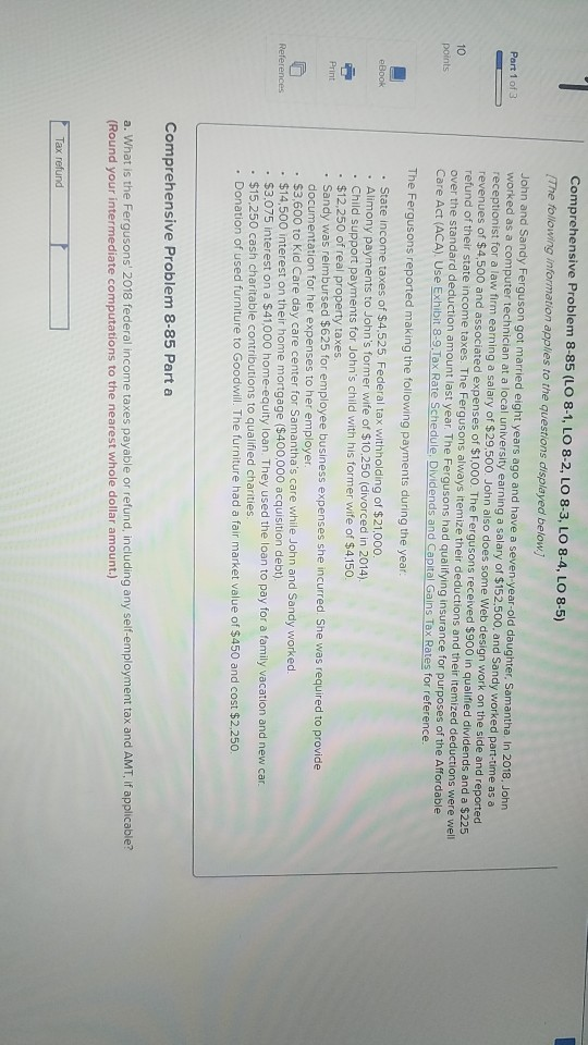 Can someone help me with this ? Comprehensive Problem 8-85 (LO