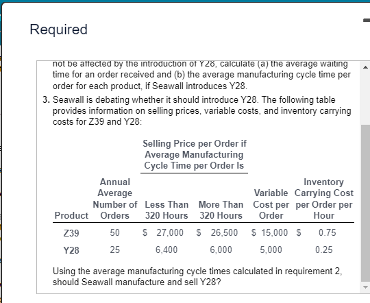 33,562.50$ please? Thank you The Seawall Corporation uses an injection molding machine