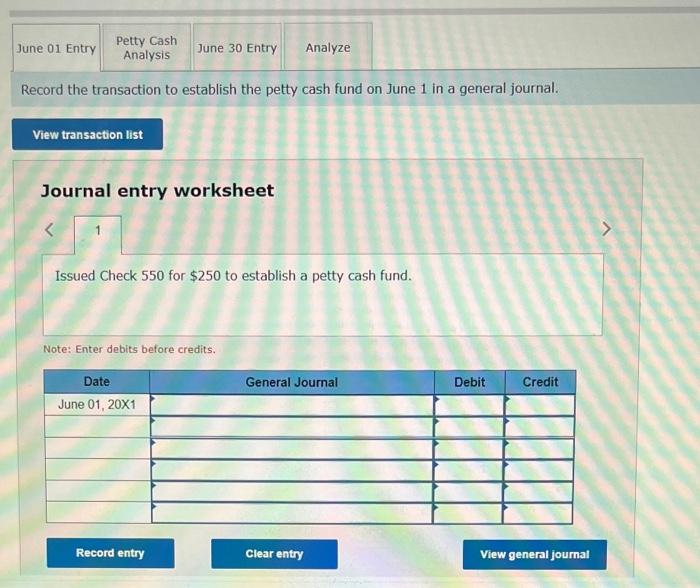 cash fund on June 1 . Below are descriptions of the transactions