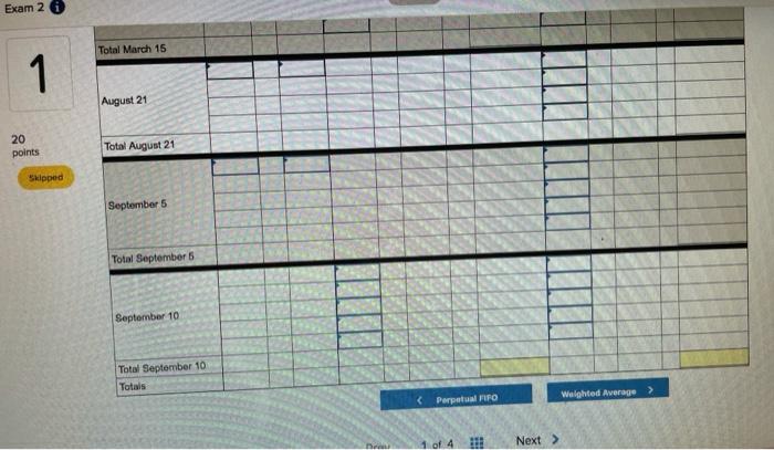 at Coat 540 units @ $40 per unit 320 units @ $36