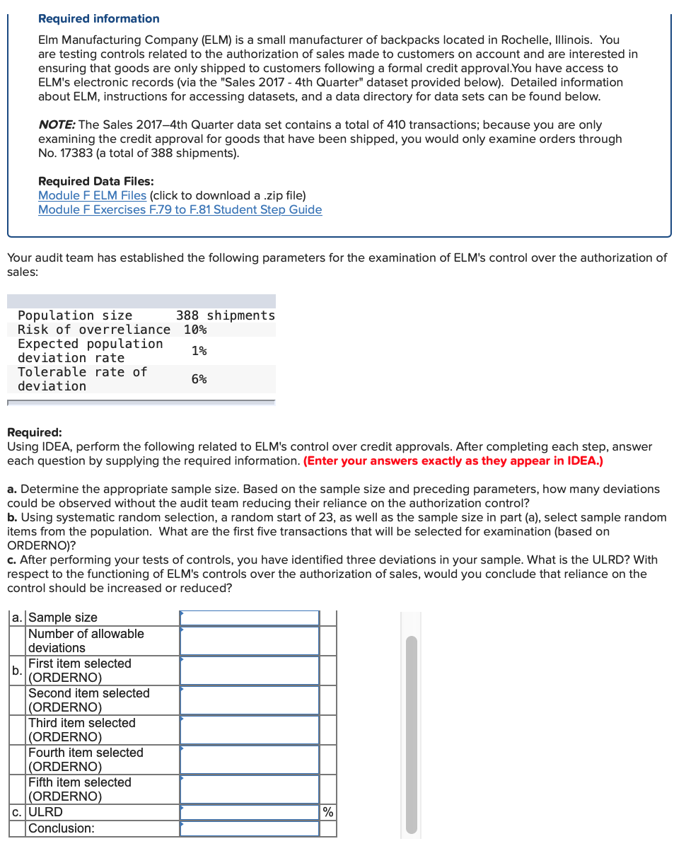  Please let me know what information you need. If not please