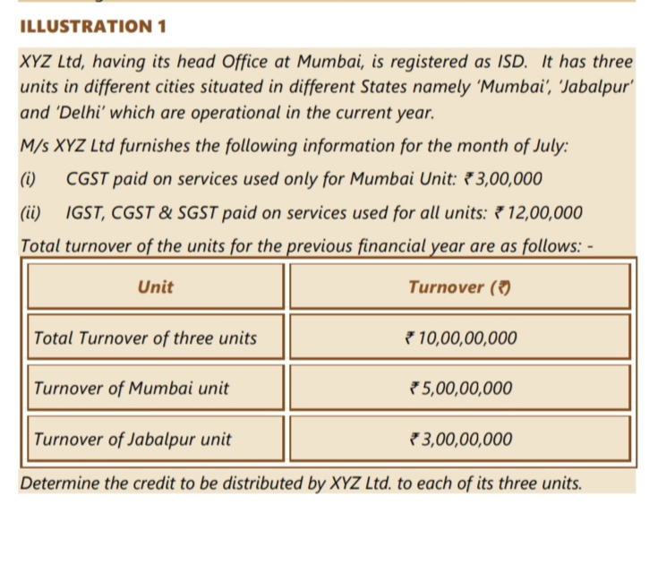  Please solve the question as per GST act 2017 in india