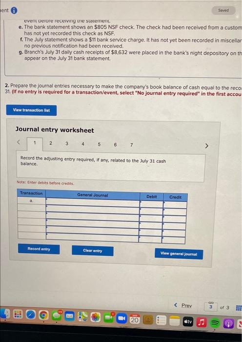 The following information applies to the questions displayed below.) The following information