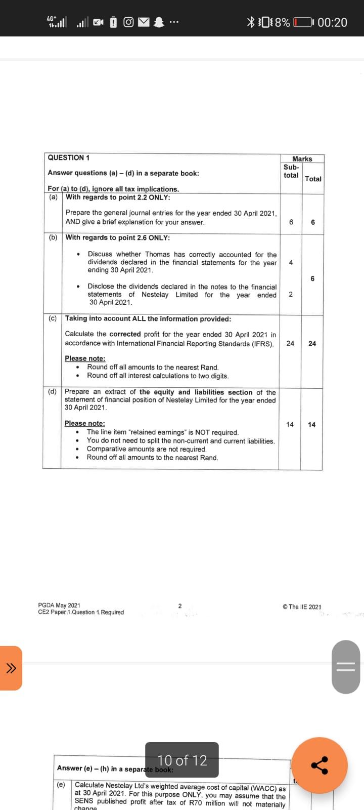 model and depreciated over its useful life of six years. PGDA May